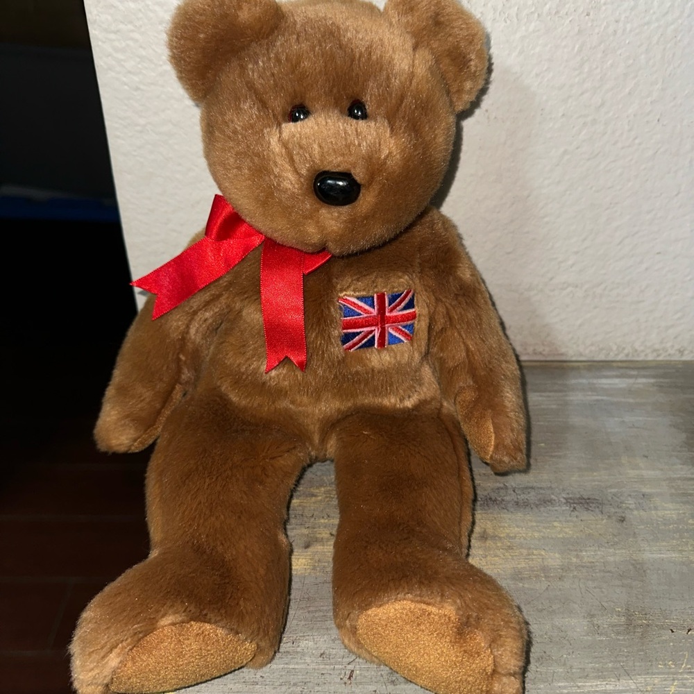 Ty Beanie Babies Buddy 14” Britannia UK Bear 1999